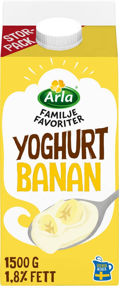 Arla® Yoghurt Banan 1,8% Familjefavoriter
