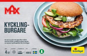 Kronfågel Max Delifresh Kycklingburgare Frysta