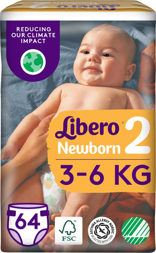Libero Blöja Newborn (2) 3-6kg