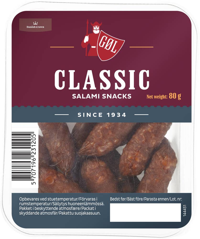 GØL Classic Salami Snacks