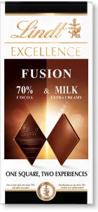 Lindt Excellence Chokladkaka Fusion Milk & 70%