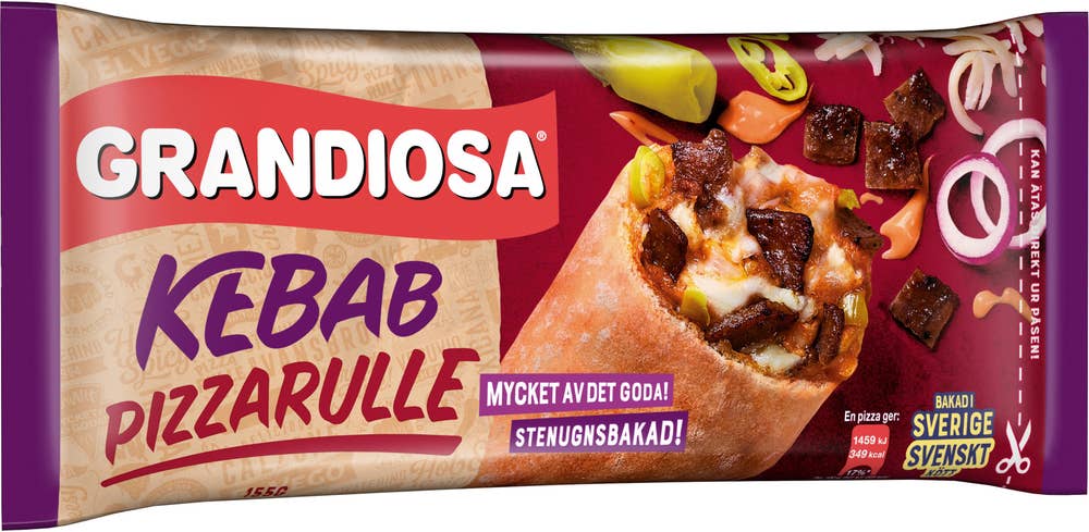 Grandiosa Pizzarulle Kebab Fryst 155g Grandiosa