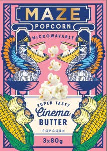 MAZE Micropopcorn Cinema Butter 3x80g