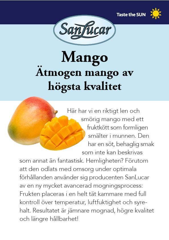San Lucar Mango Premium San Lucar Klass1 Peru