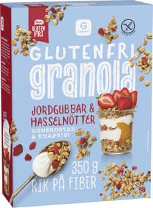 Garant Granola Jordgubbar & Hasselnötter Glutenfri