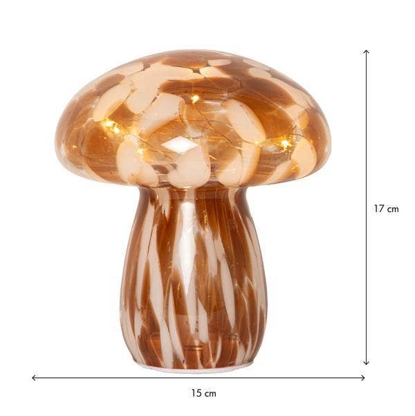 Star Trading Glasdekoration Funghi 15x17cm