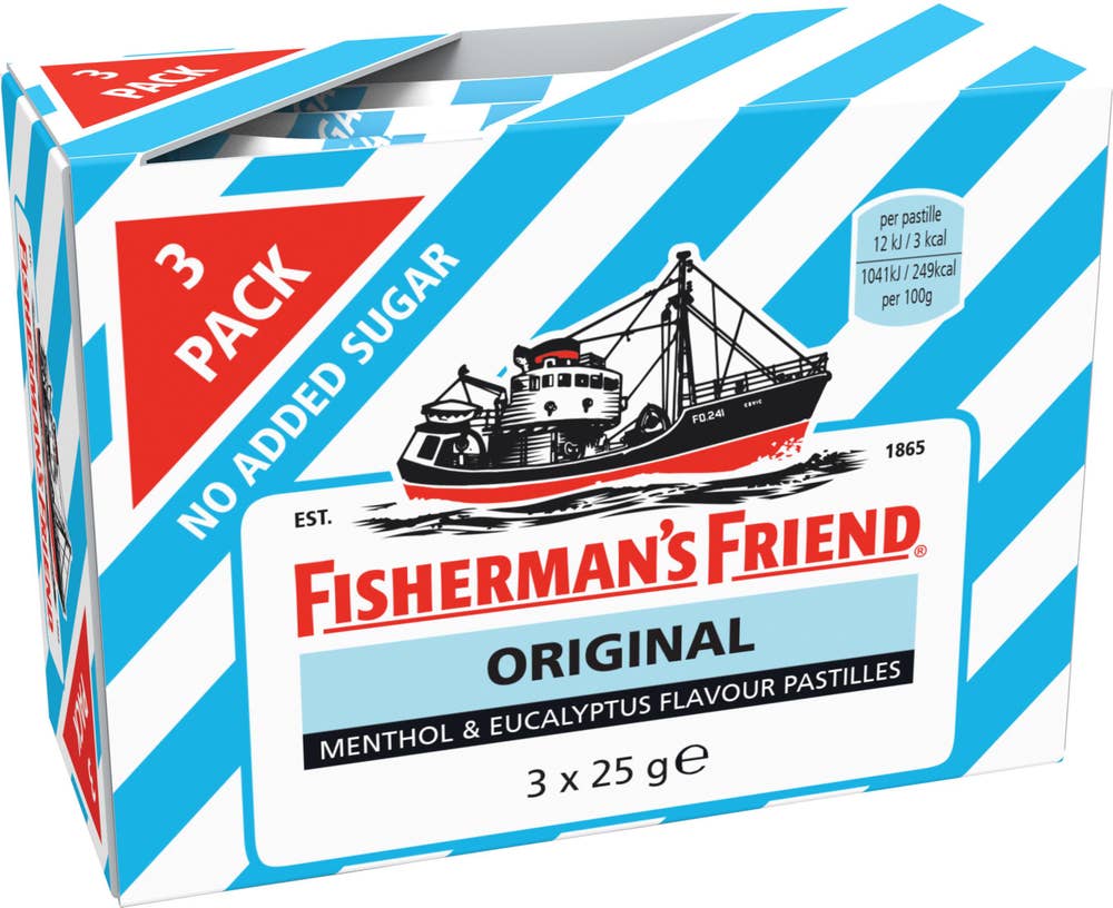 Fisherman´s Friend Halstabletter Original Sockerfri 3x25g
