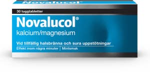 Novalucol Tuggtablett Kalciumkarbonat/Magnesiumhydroxid