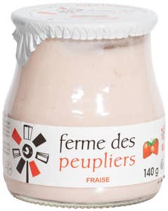 Ferme des Peupliers Yoghurt Jordgubb 3%