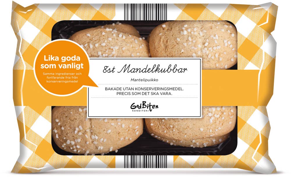 Ej sorterad Mandelkubb 8-pack Gobiten