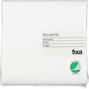 FIXA Servett Vit 24cm
