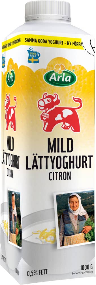 Arla Ko® Lättyoghurt Mild Citron 0,5% 1000g Arla