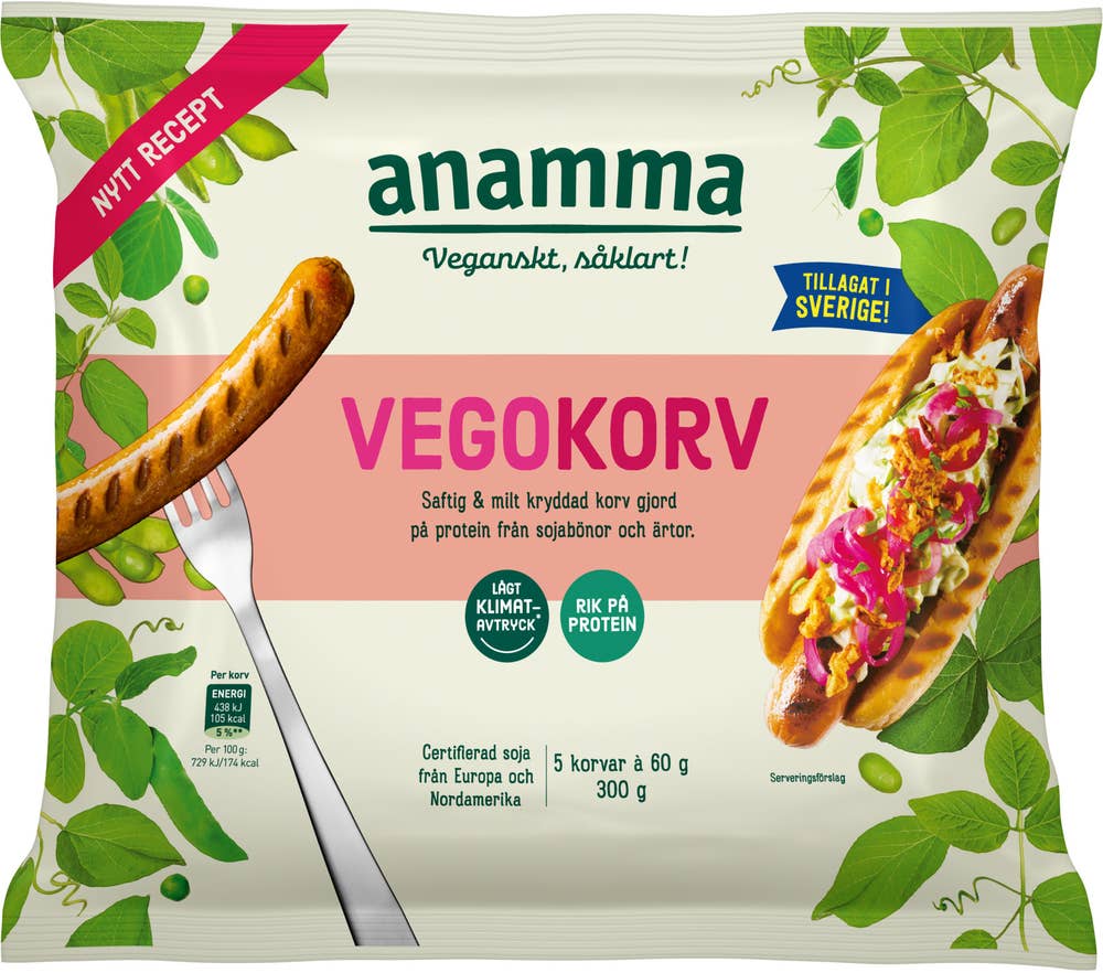 Anamma Vegokorv Fryst