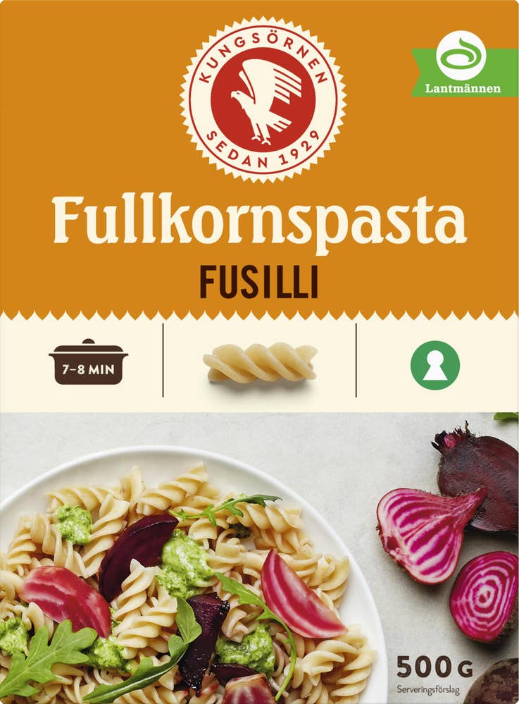 KUNGSÖRNEN Fusilli Fullkornspasta
