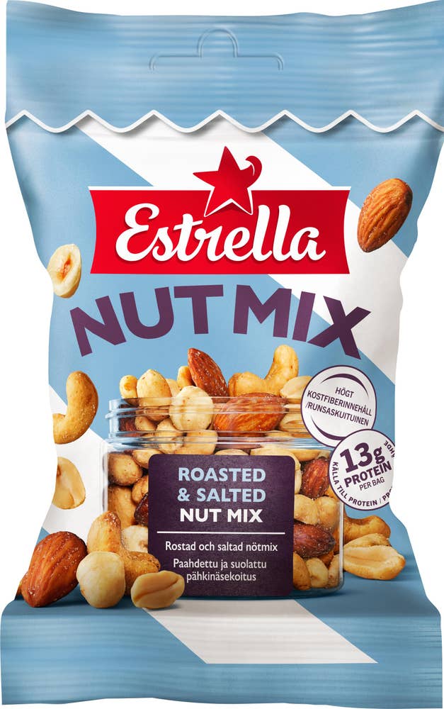 Estrella Nötmix Rostade & Saltade
