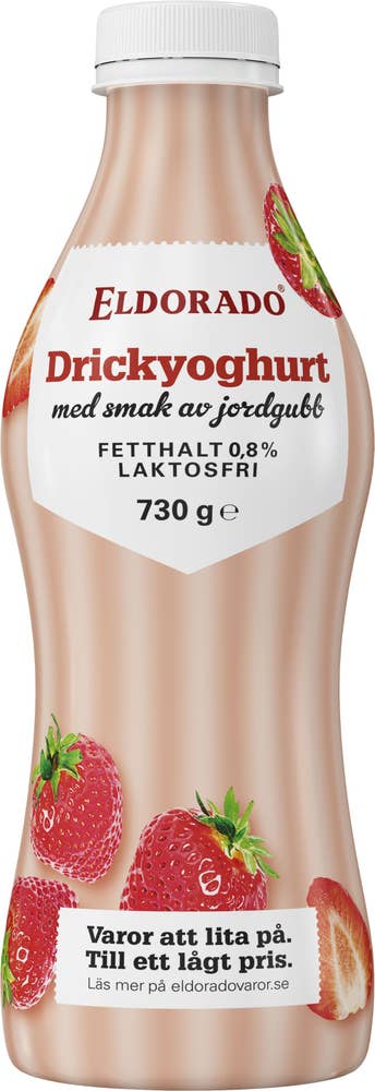 Eldorado Drickyoghurt Jordgubb Laktosfri 0,8%