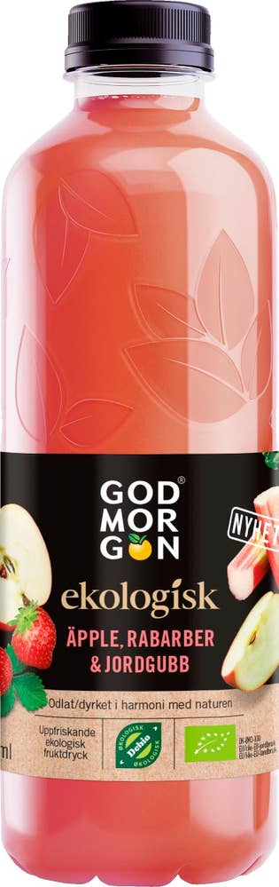 God Morgon® Juice Äpple, Rabarber & Jordgubb EKO