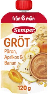 Semper Gröt Päron, Aprikos & Banan 6M