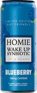 Homie Wake Up Synbiotic Blueberry Zero Sugar