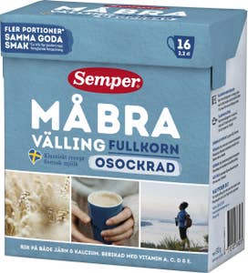 Semper Må Bra Välling Fullkorn Osockrad