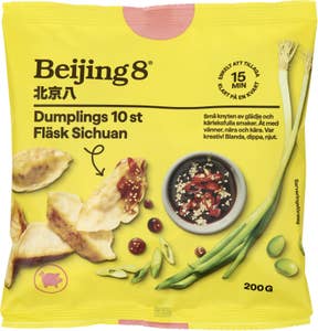 Beijing8 Dumpling Fläsk & Sishuan Fryst 10-p