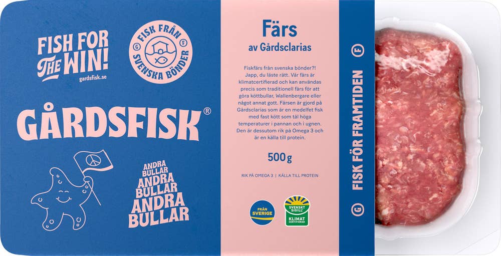 Gårdsfisk Fiskfärs av Gårdclarias Fryst 500g Gårdsfisk