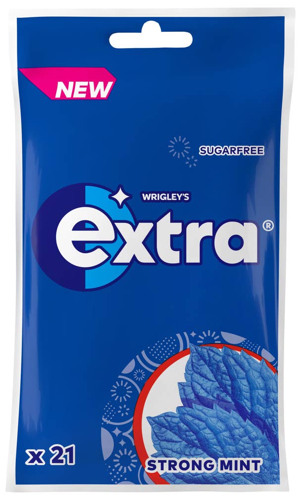 Extra Tuggummi Strong Mint Sockerfri