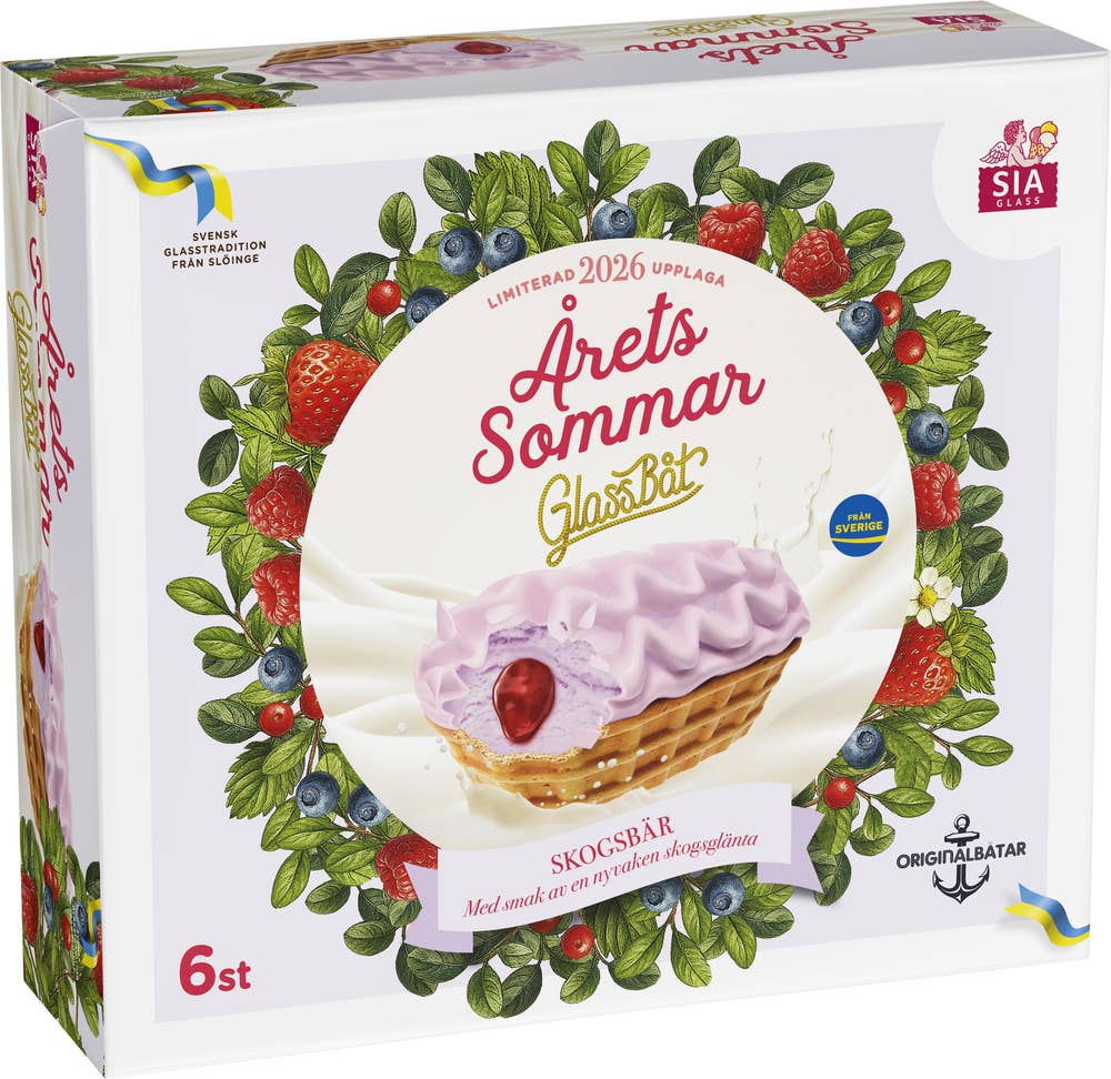 SIA Glass Glassbåt Skogsbär