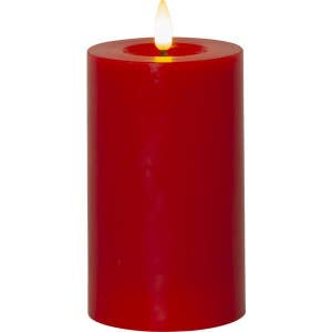 Star Trading Blockljus LED Flamme Flow Röd 15cm