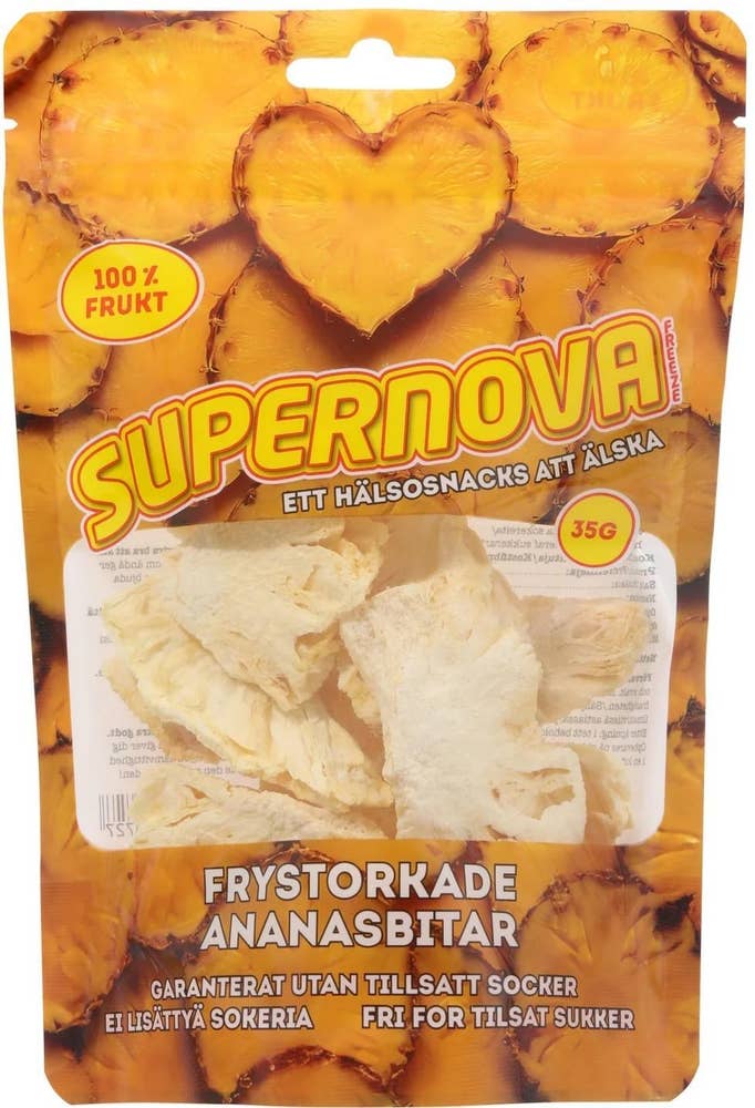Supernova Freeze Frystorkade Ananasbitar