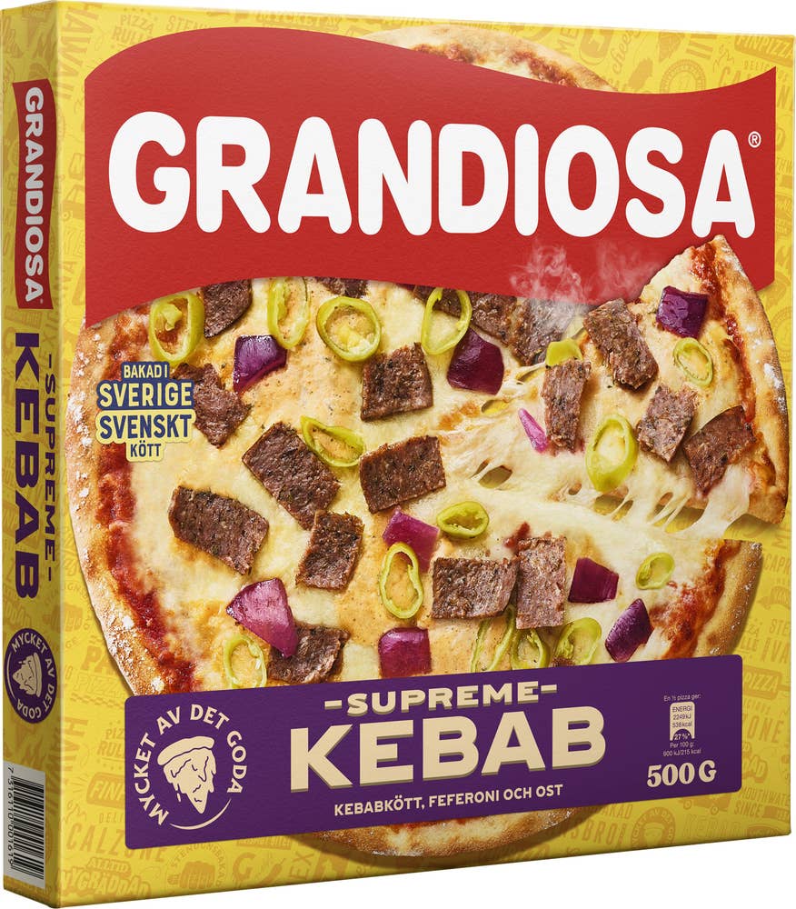 Grandiosa Pizza Supreme Kebab XL Fryst