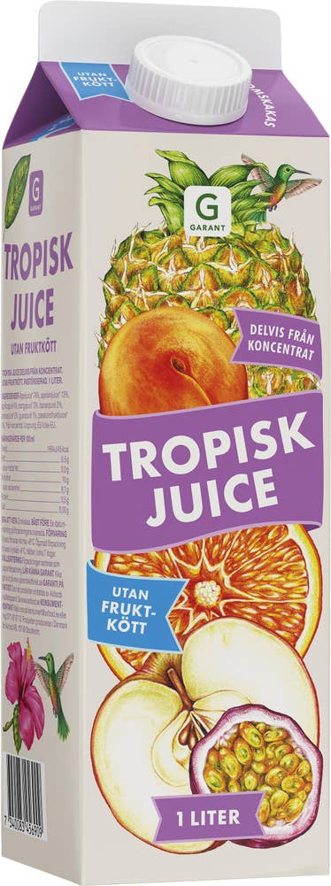 Garant Juice Tropisk utan fruktkött