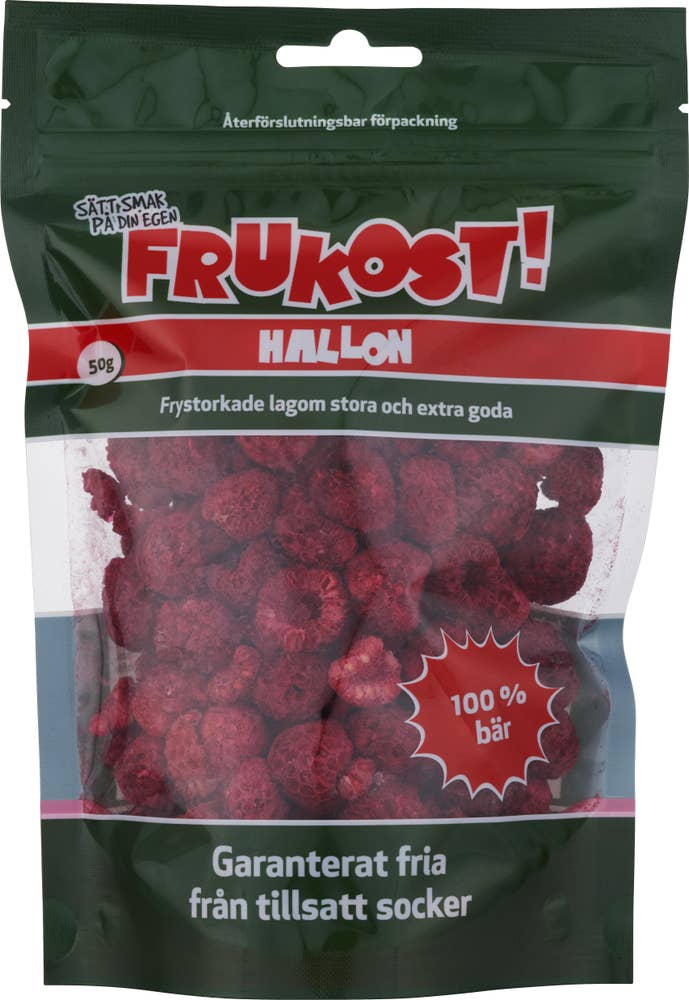 Frukost Frystorkade Hallon