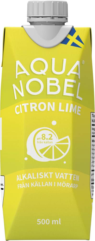 Aqua Nobel Källvatten Stilla Citron & Lime Tetra EKO Aqua Nobel