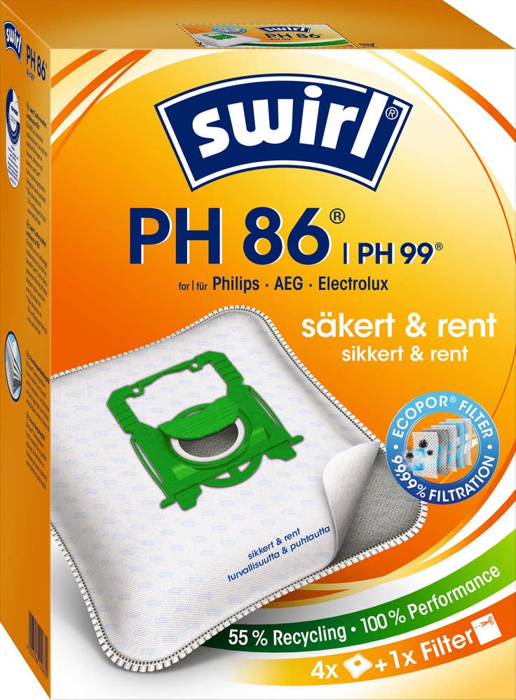 SWIRL Dammsugarpåse PH86/96