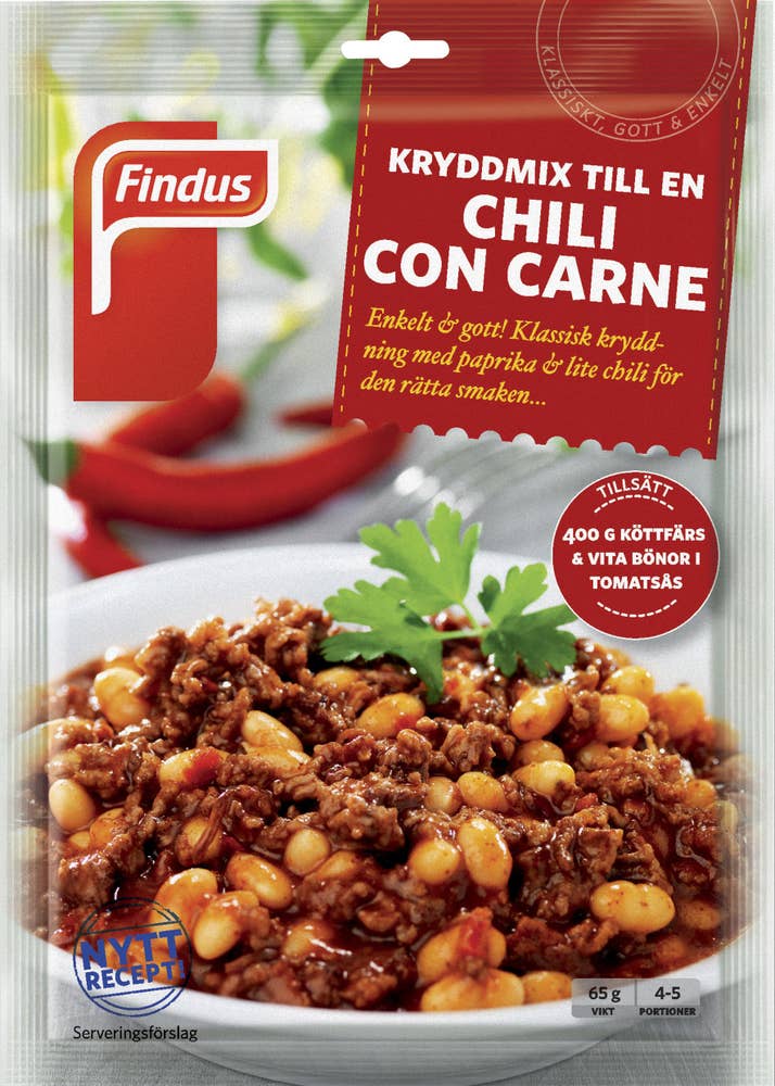 Ej sorterad Mix chili con carne Findus