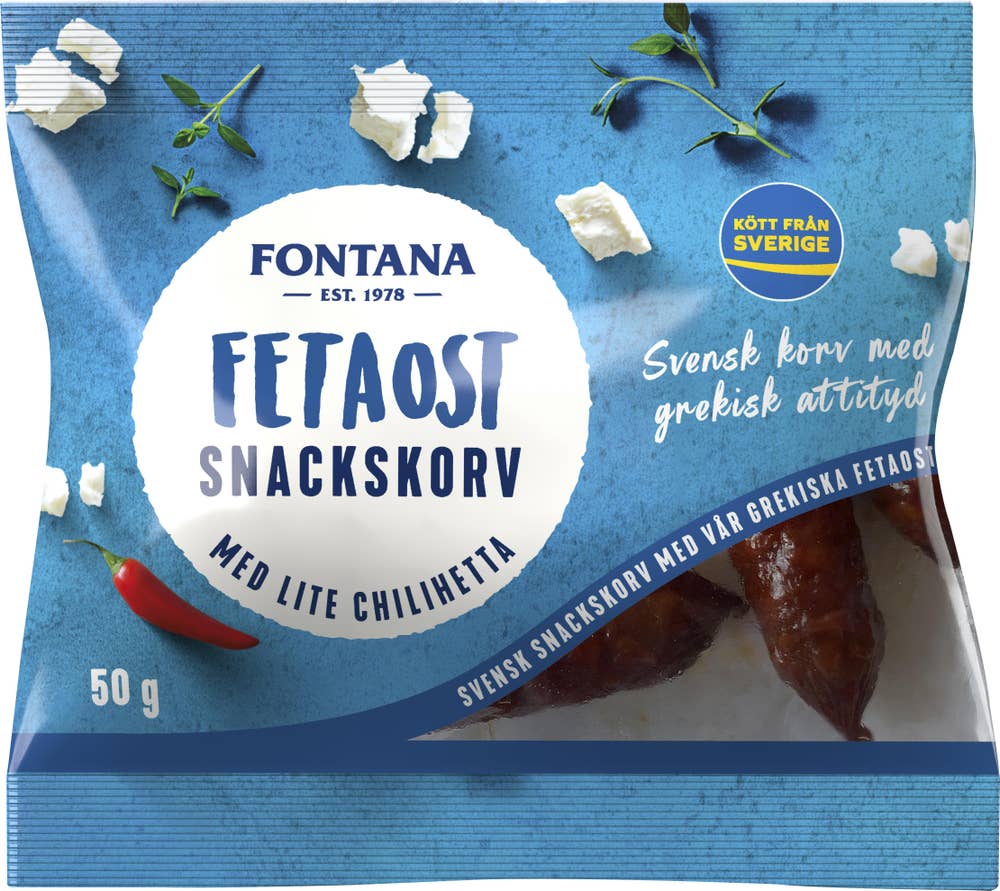 Fontana Snackskorv Fetaost