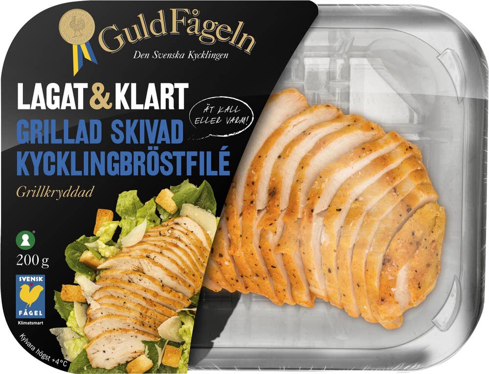 Guldfågeln Lagat & Klart Skivad Kycklingbröstfilé Grillkryddad