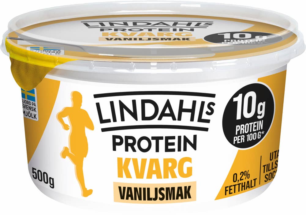 Lindahls Kvarg Vanilj 0,2% Utan tillsatt Socker