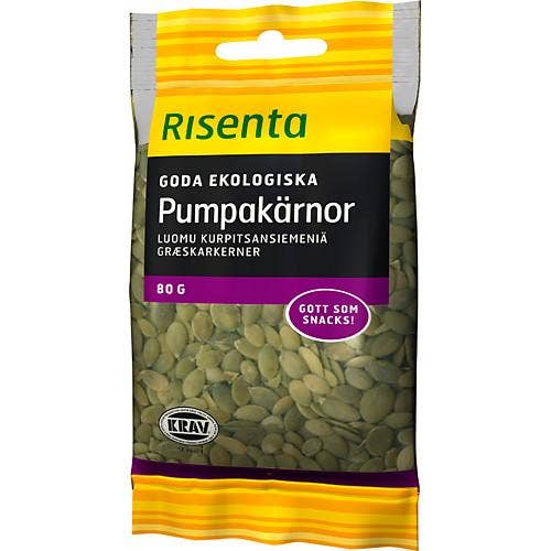 Ej sorterad Pumpakärnor Krav Risenta