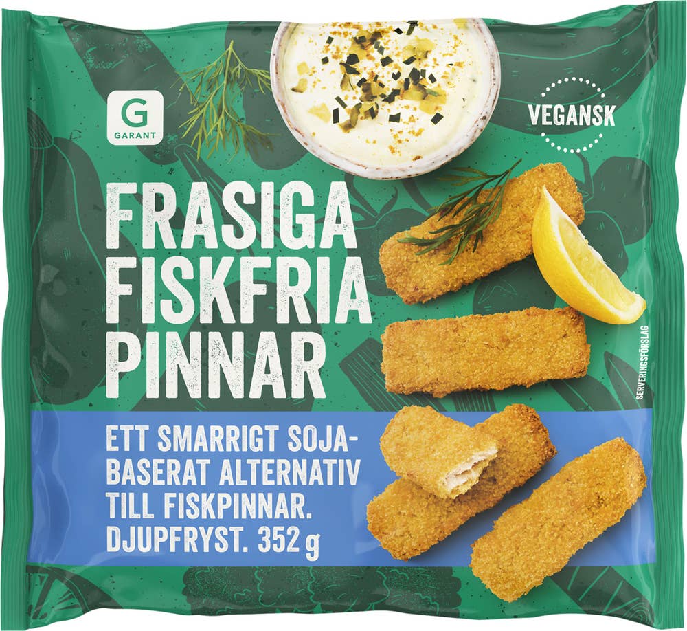 Garant Fiskfria Pinnar Vegansk Fryst