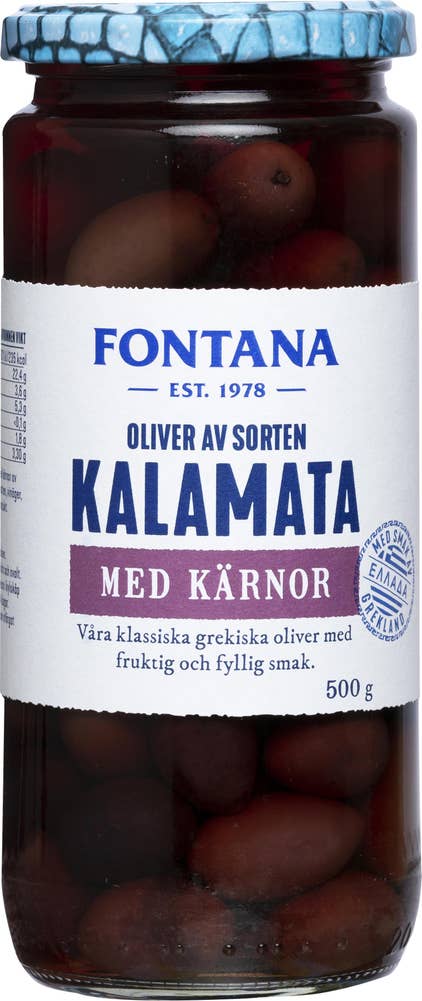 Kalamataoliver med Kärnor
