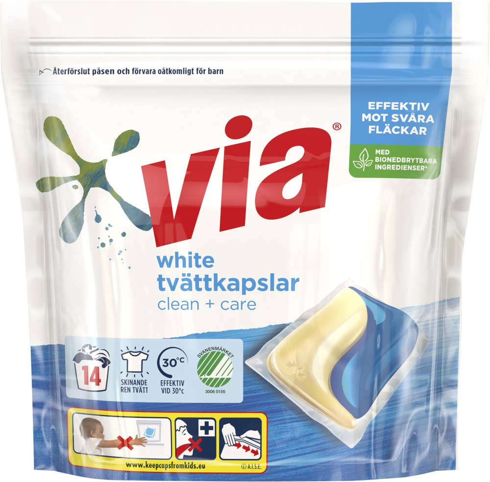 Via Tvättkapslar White