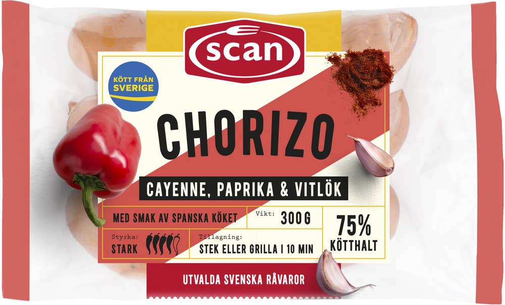 Scan Chorizo Kötthalt 75% 3-p