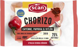 Scan Chorizo Kötthalt 75% 3-p