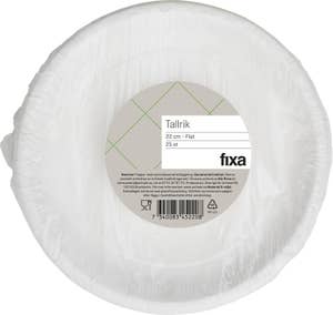 Fixa Papperstallrik 22Cm
