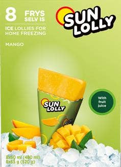Isglass Mango Frys Själv