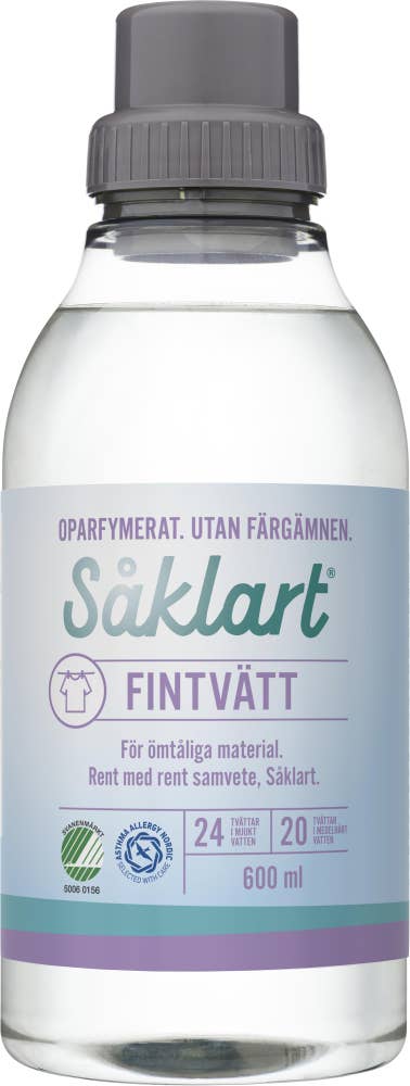 Såklart Flytande Fintvätt Oparfymerad