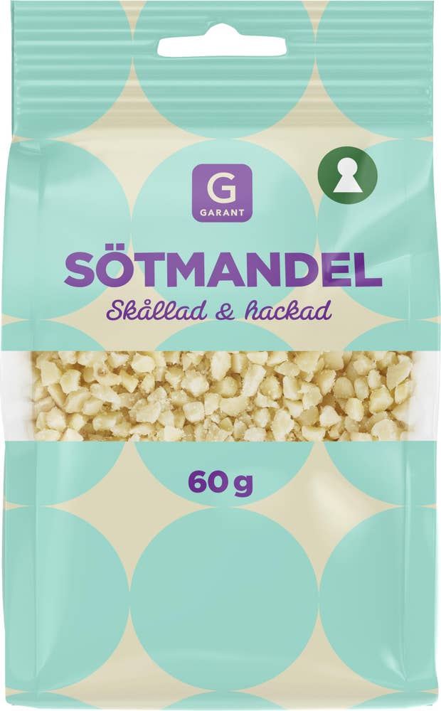 Garant Sötmandel Skållad & Hackad