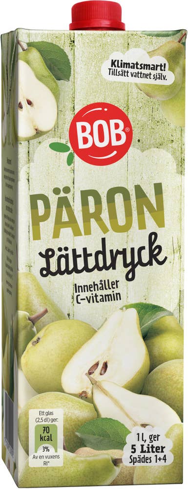 Ej sorterad Lättdryck Päron 1L BOB